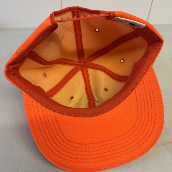 Rare Weyerhaeuser Vintage Hunters Orange Trucker SnapBack Hat Made In USA EUC - Picture 6 of 9